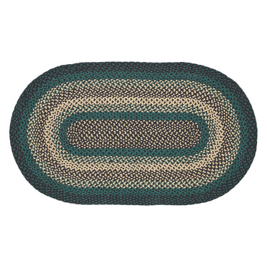 Pine Grove Jute Braided Rug Oval with Rug Pad 27